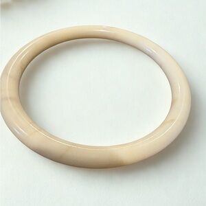 Anthropologie Cream Bangle Bracelet